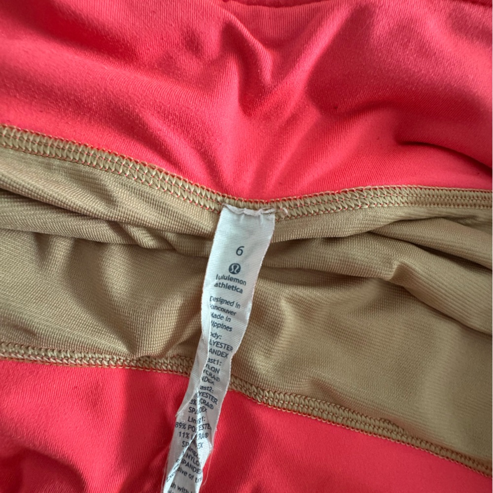 Lululemon Athletica Pink and Black Athletic Shorts - Picture 3 of 3